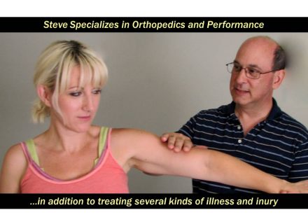 Steve Knobler Doing Orthopedic Testing